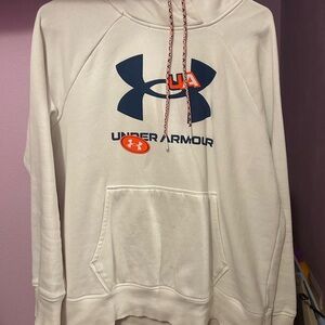 Under Armour White Hoodie with Logo